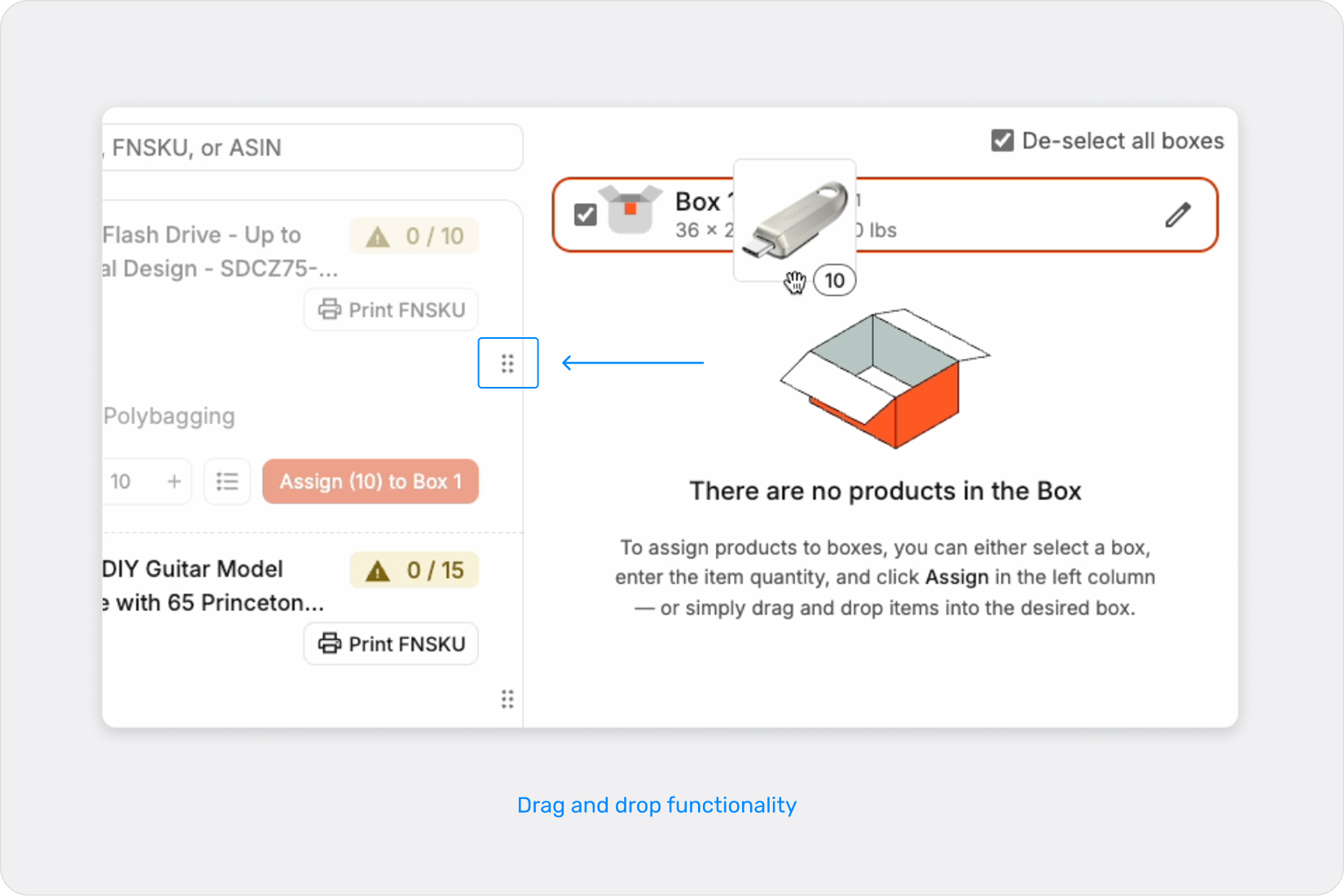 draganddrop-functionality